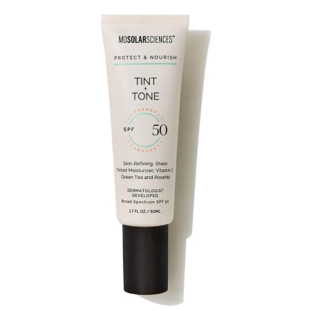 Facial Moisturizer with Sunscreen MDSolarsciences Tint + Tone SPF 50 1.7 oz. Tube Scented Cream