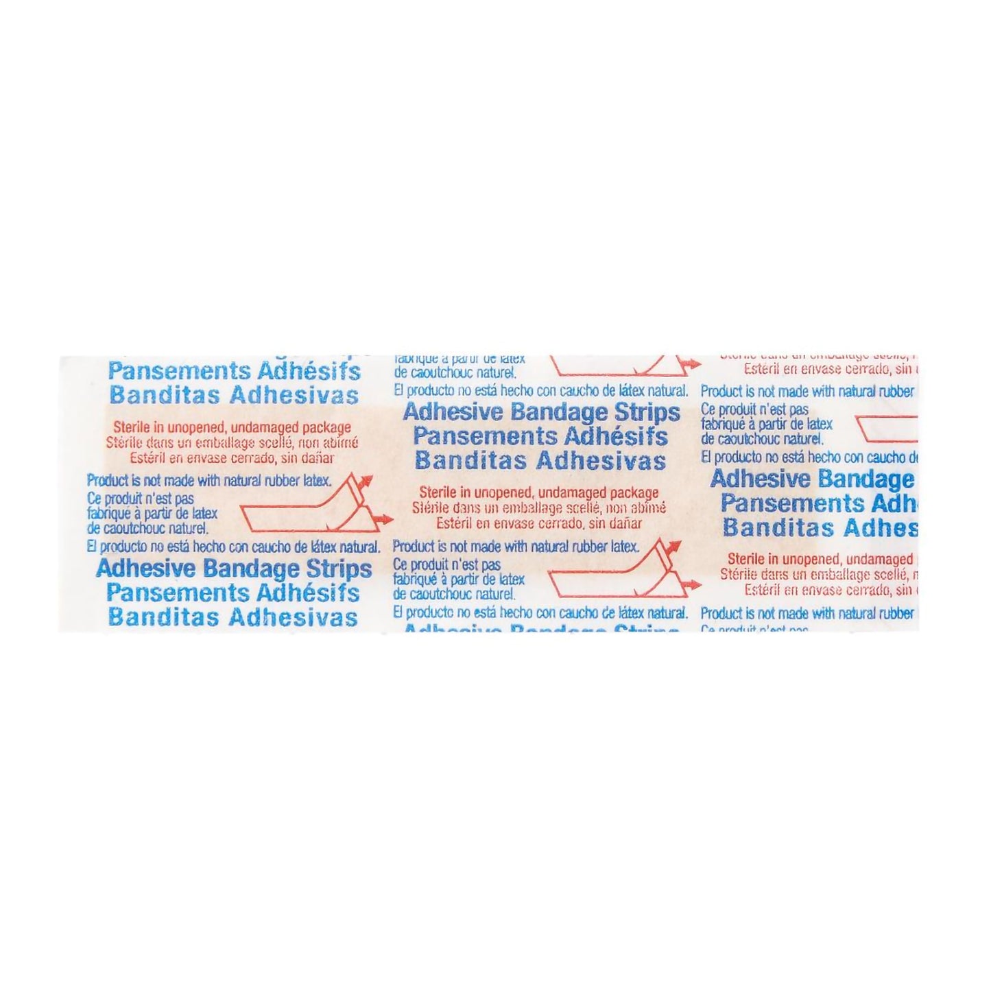 Medline Sterile Plastic Adhesive Strips 3/4 x 3 Inch Tan Bandages