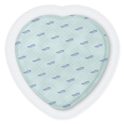 Zetuvit Plus Silicone Border Sacral Super Absorbent Dressing 9 x 9 Inch Sterile Silicone Adhesive Dressing