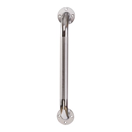 Bathtub Grab Bar DMI Silver Knurled Steel