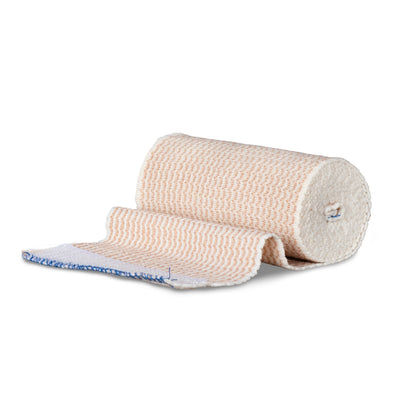 Dukal Premium Care Sterile Elastic Bandage 4 Inch x 5 Yard High Compression Hook and Loop Closure Tan Bandage
