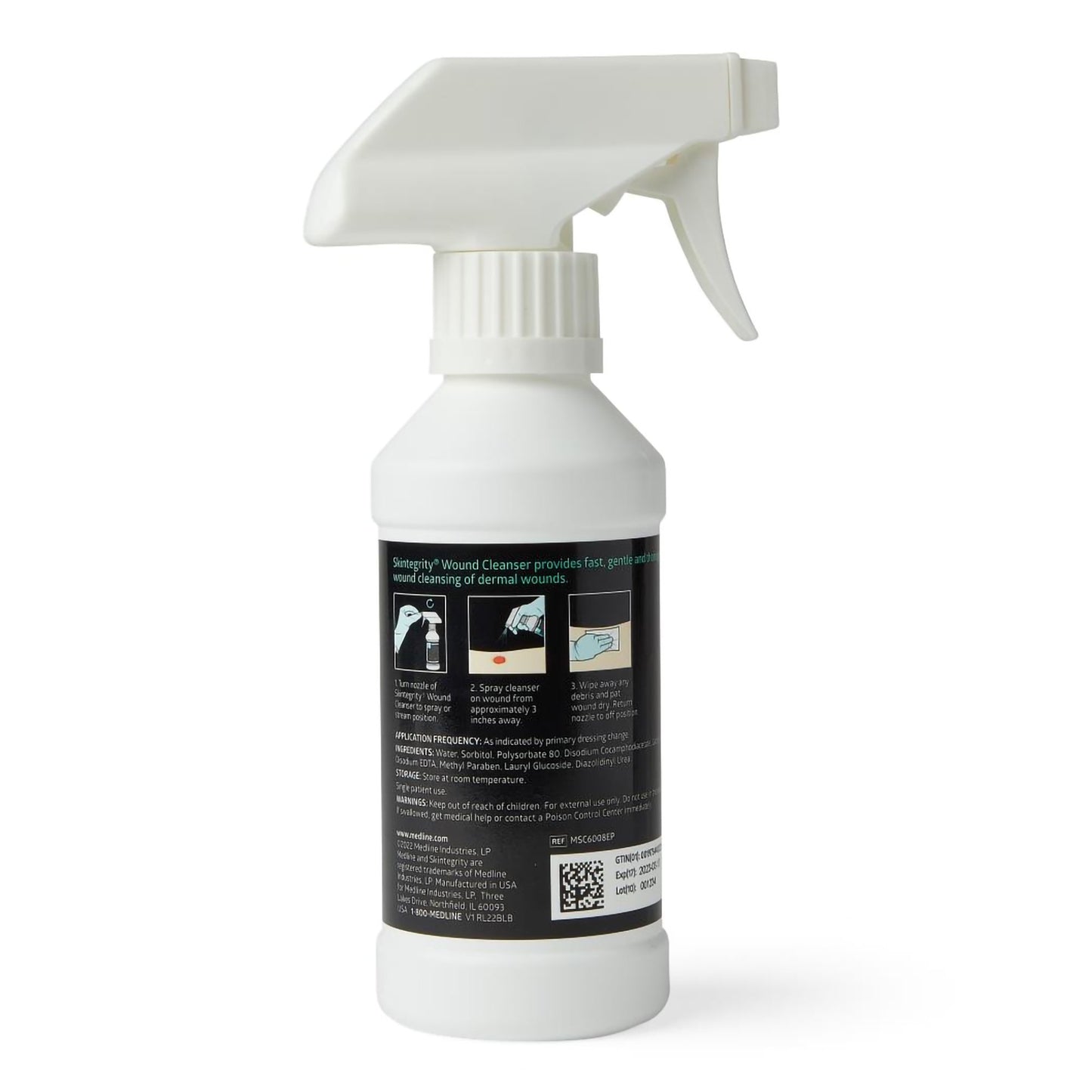 Skintegrity Wound Cleanser 8 oz Pump Bottle Urea-Based Noncytotoxic Wound Irrigation Solution