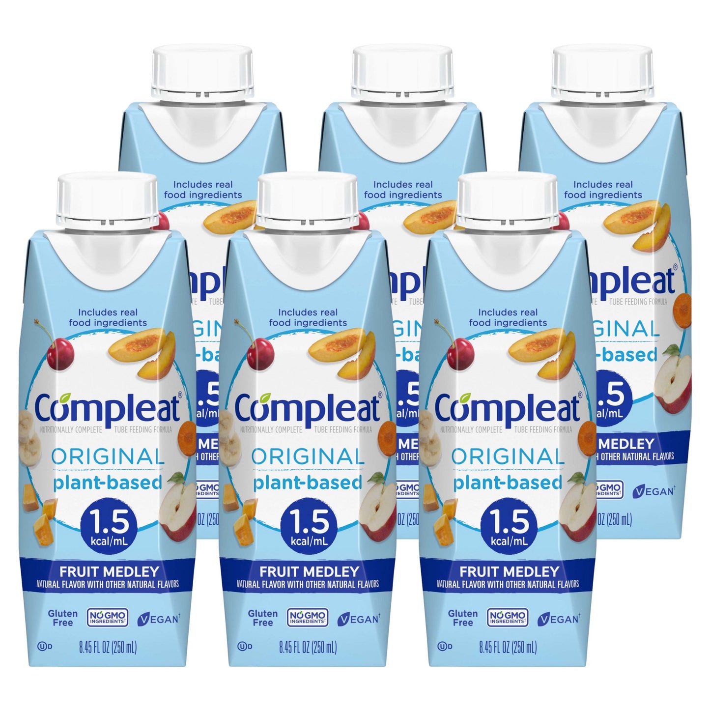 Compleat Original 1.5 Fruit Medley Tube Feeding Formula 250 mL Carton