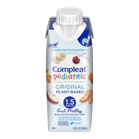 Pediatric Tube Feeding Formula Compleat Original 1.5 Fruit Medley Flavor 250 mL Reclosable Carton Liquid