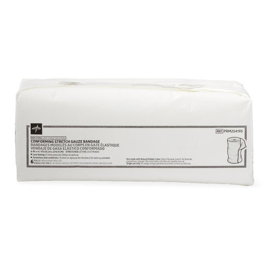 Medline Essentials Conforming Bandage 6 Inch x 4.1 Yard NonSterile 1-Ply 12 Pack