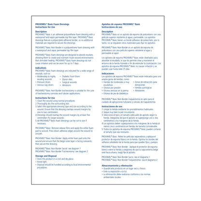Proximel Basic Non-Border Foam Dressing 4 x 4 Inch Sterile Non-Adhesive Wound Dressing