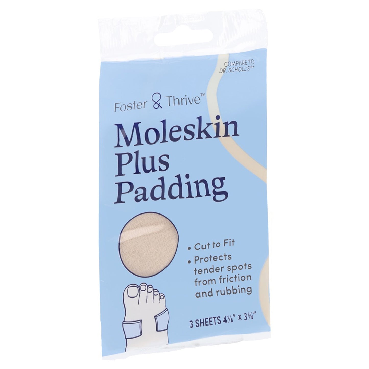 Protective Pad Foster & Thrive One Size Fits Most Adhesive Backing Foot