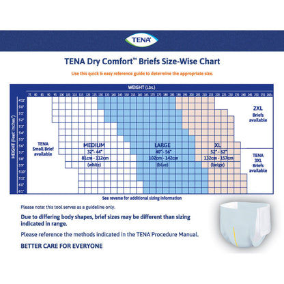 Unisex Adult Incontinence Brief TENA Dry Comfort