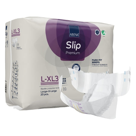 Unisex Adult Incontinence Brief Abena Slip Flexi Fit Medium / Large Disposable Heavy Absorbency