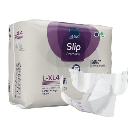 Unisex Adult Incontinence Brief Abena Slip Flexi Fit Medium / Large Disposable Heavy Absorbency