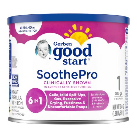 Infant Formula Gerber Good Start Soothe Pro Unflavored 19.4 oz. Can Powder Iron