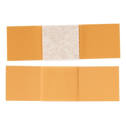 Medline Sterile Plastic Adhesive Strips 1 x 3 Inch Tan Bandages