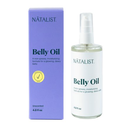 Body Oil Natalist Belly Oil 4 oz. Pump Bottle Unscented Oil