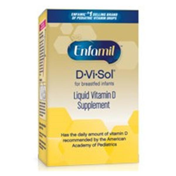 Enfamil D-Vi-Sol Pediatric Vitamin D Oral Supplement Drops Unflavored 50 mL Bottle