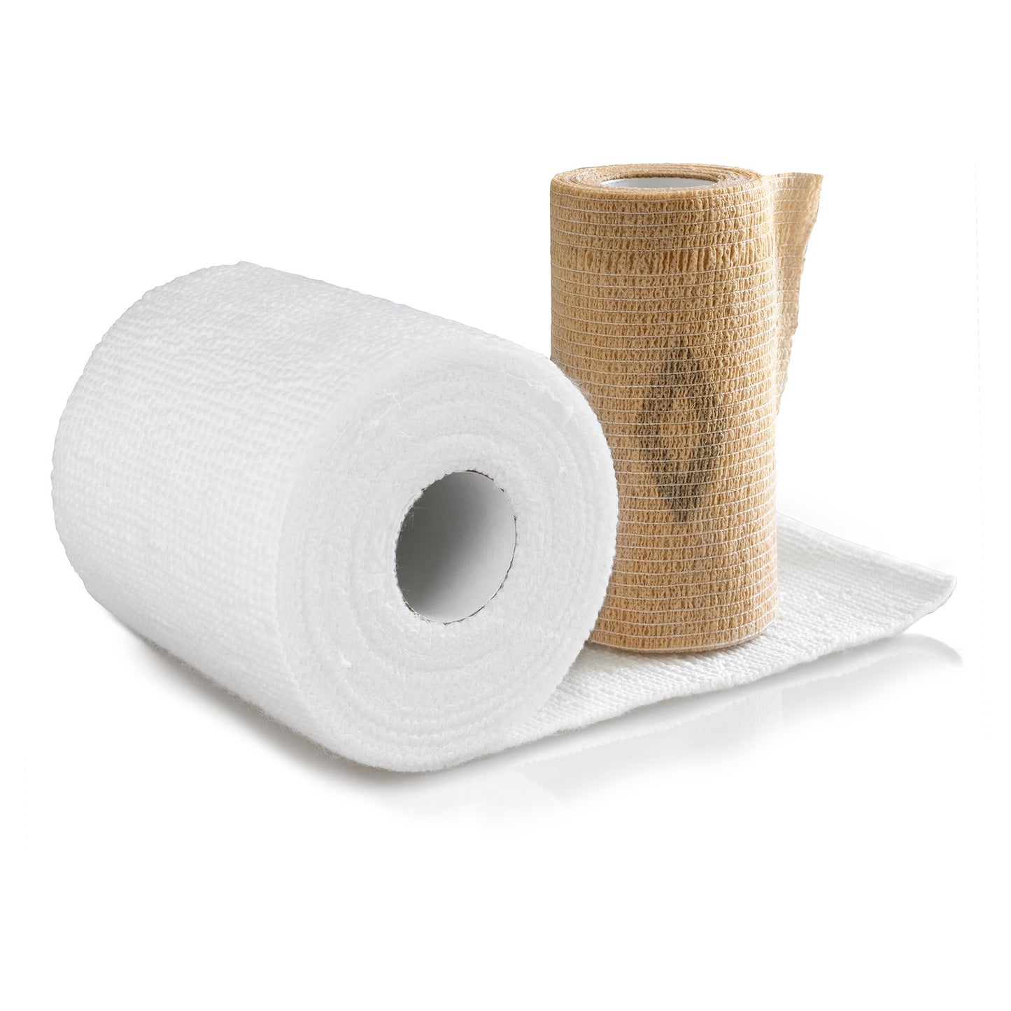 McKesson 2-Layer Compression Bandage System 4 Inch x 7.1 / 6.9 Yard Tan & White
