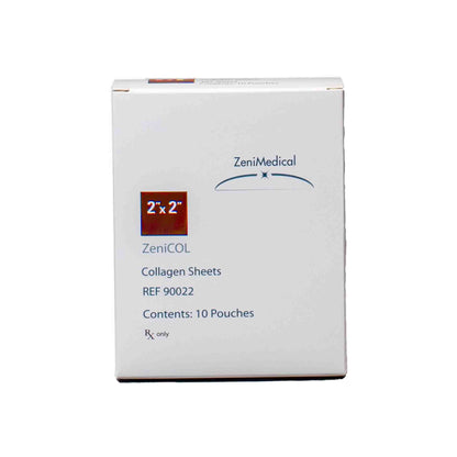 ZeniCOL Collagen Dressing 2 x 2 Inch Sterile Bovine Collagen Wound Dressing