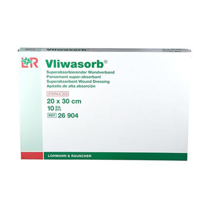Vliwasorb Super Absorbent Dressing 8 x 12 Inch Rectangle – Sterile High-Capacity Wound Pad