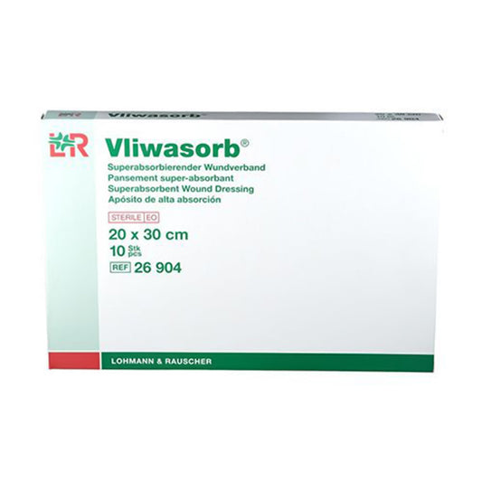 Vliwasorb Super Absorbent Dressing 8 x 12 Inch Rectangle – Sterile High-Capacity Wound Pad