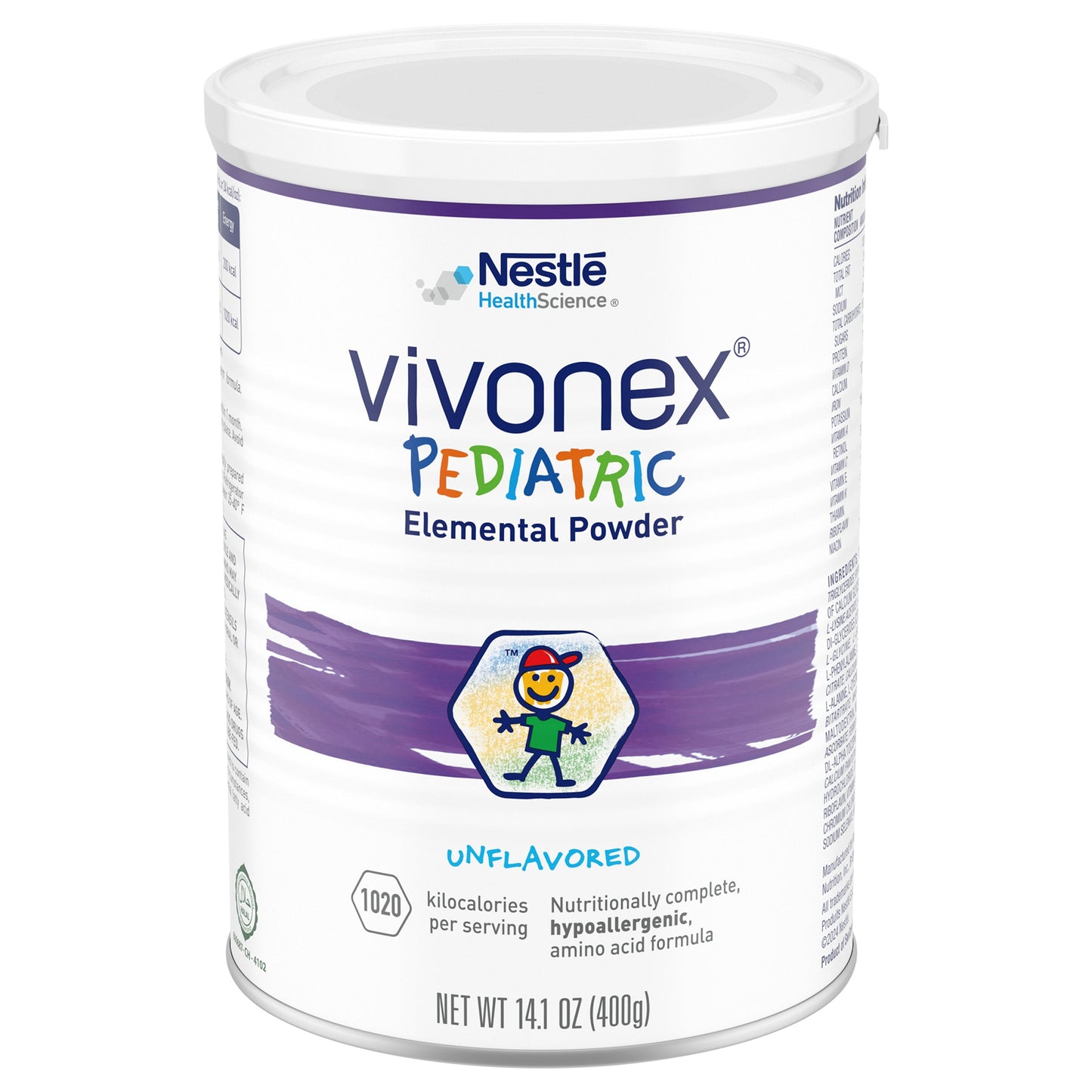 Vivonex Pediatric Amino Acid Oral Supplement Powder Unflavored 400 Gram Can