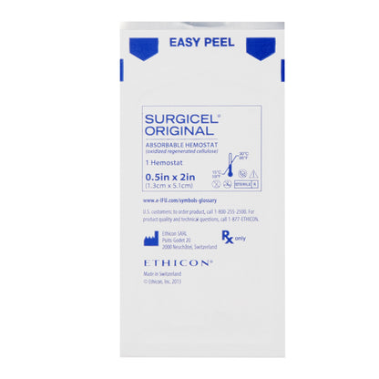 SURGICEL Original Absorbable Hemostatic Dressing 1/2 x 2 Inch Sterile – 12 Count