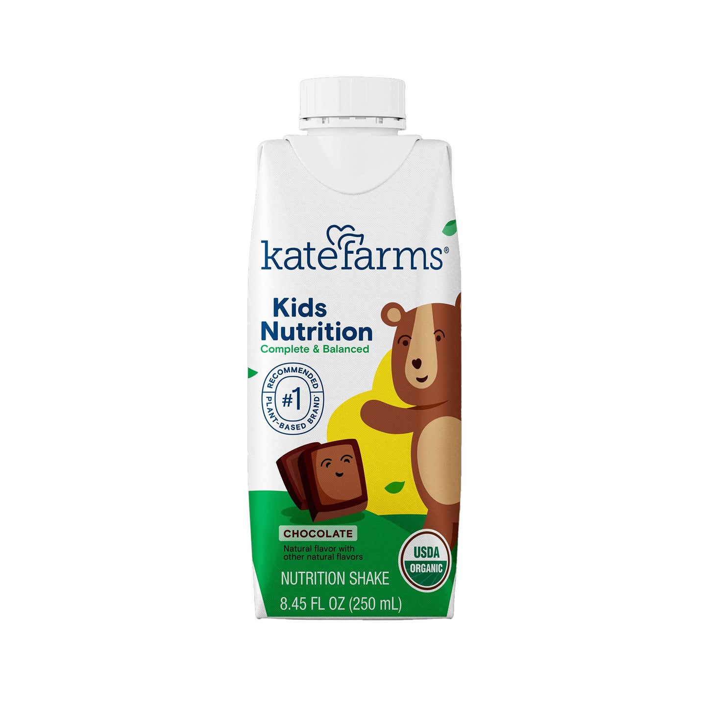 Kate Farms Kid's Nutrition Pediatric Oral Supplement Organic Pea Protein 8.45 oz Carton