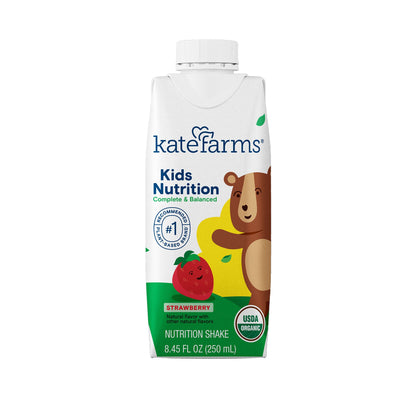 Kate Farms Kid's Nutrition Pediatric Oral Supplement Organic Pea Protein 8.45 oz Carton