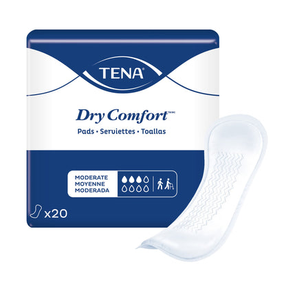 TENA Dry Comfort Bladder Control Pad 11 Inch Moderate Absorbency