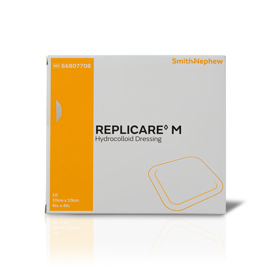 Replicare M Hydrocolloid Dressing with Film Backing 4 x 4 Inch, Sterile – Square Waterproof Dressing