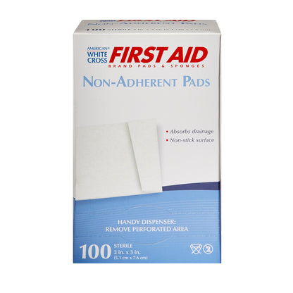 American White Cross Non-Adherent Dressing 2 x 3 Inch Sterile Wound Dressing
