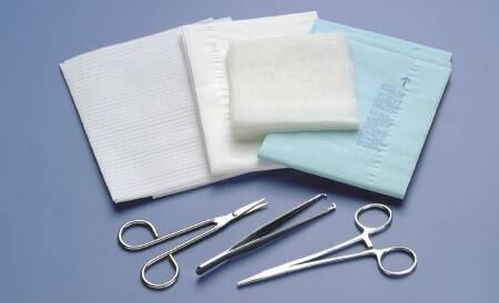 Laceration Tray Sterile, with or without Instruments Sterile