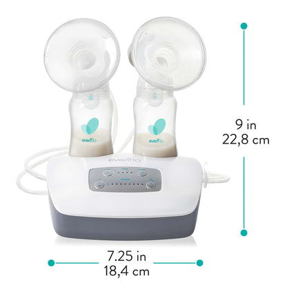 Evenflo Advanced Double Electric Breast Pump – Quiet, Lightweight, Professional Design