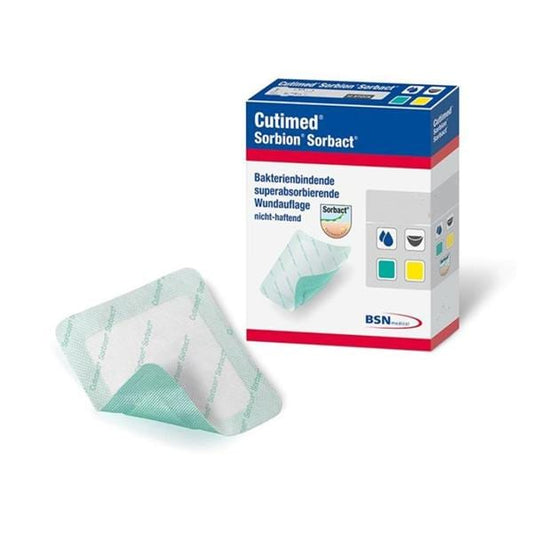 Cutimed Sorbion Sorbact Super Absorbent Antimicrobial Dressing – 4 x 8 Inch