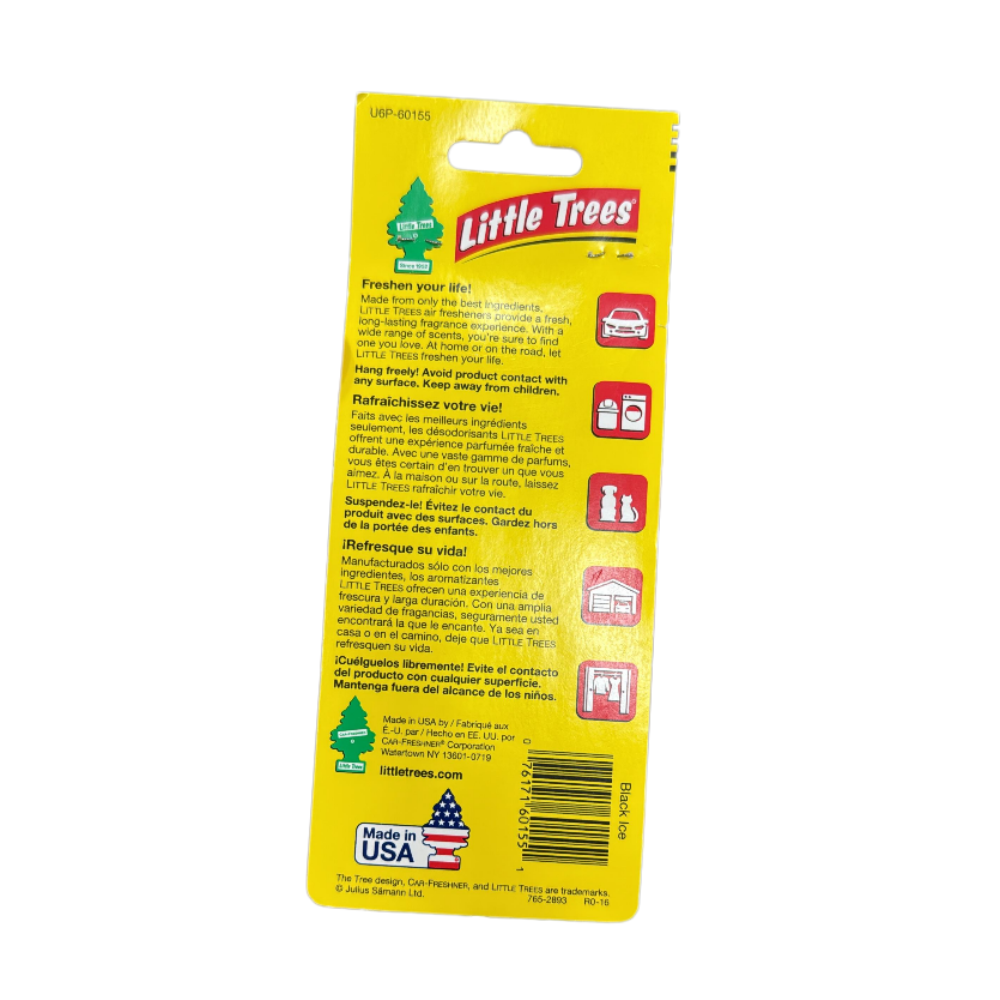 Little Trees Air Freshener – Black Ice (1, 3, or 6-Pack)
