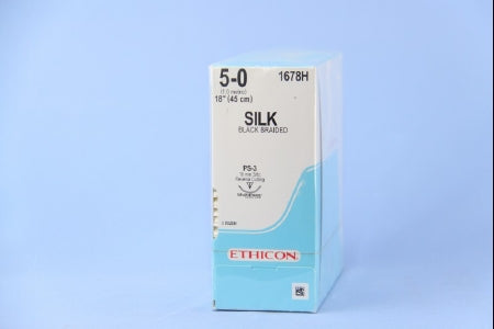 Nonabsorbable Suture with Needle Perma-Hand Silk PS-3 3/8 Circle Reverse Cutting Needle Size