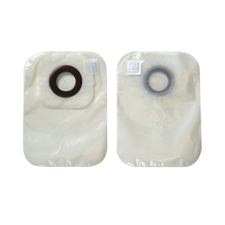 Ostomy Pouch Karaya 5 One-Piece System 12 Inch Length 2 Inch Stoma Closed End Convex, Pre-Cut Transparent