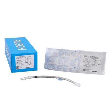 Cuffed Endotracheal Tube Safety Clear Plus 340 mm Length Curved 8.0 mm Adult Murphy Eye