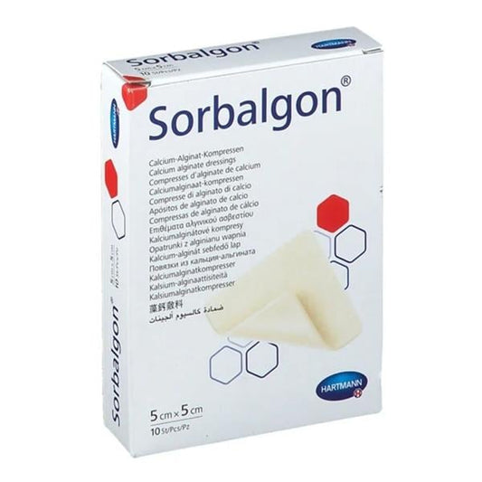 Sorbalgon Calcium Alginate Dressing 2 x 2 Inch Sterile Square