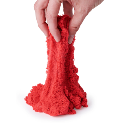 Kinetic Sand Creativity Kit – 1lb Red, Blue & Yellow Play Sand with 6 Tools and Storage Case (Ages 3+)