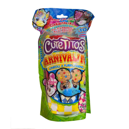 Cutetitos Surprise Plush Toy Blind Bag – Mystery Stuffed Animal with Blanket - CARNIVALITOS