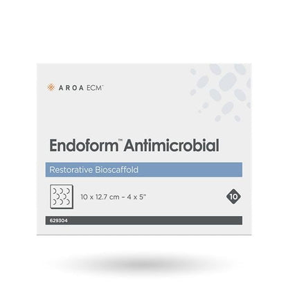 Endoform Antimicrobial High Flow Silver Collagen ECM Dressing 4 x 5 Inch Sterile