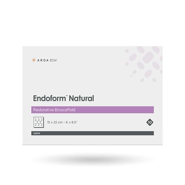 Endoform Natural High Flow Collagen Dressing with ECM 6 x 8-1/2 Inch Sterile