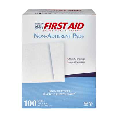 American White Cross Non-Adherent Dressing 3 x 4 Inch Sterile Wound Dressing