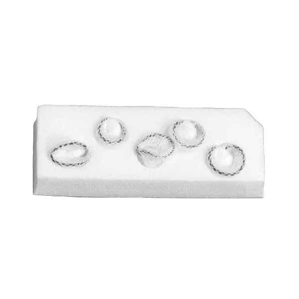 X-Ray Detectable Surgical Peanut Sponge 3/8 Inch Diameter Sterile 5 Count