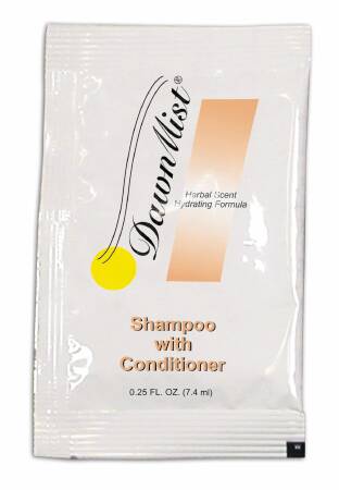 Shampoo and Conditioner DawnMist 0.25 oz. Individual Packet Herbal Scent