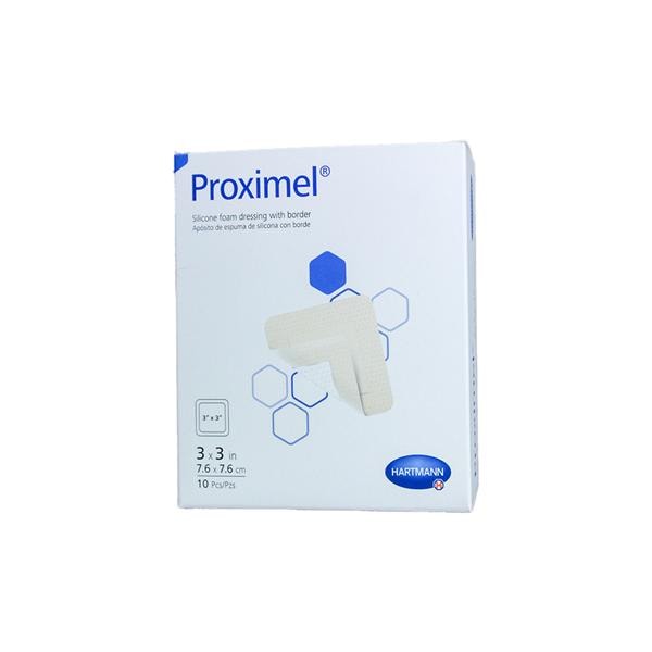 Proximel Silicone Foam Dressing 3 x 3 Inch Sterile Border Dressing