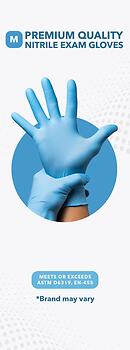 Nitrile Gloves - Medium Size (Box of 100) - Premium Quality for Versatile Protection