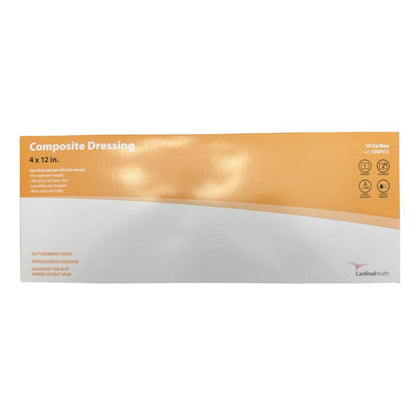 Cardinal Health Composite Dressing 4 x 12 Inch Sterile Rectangle Dressing