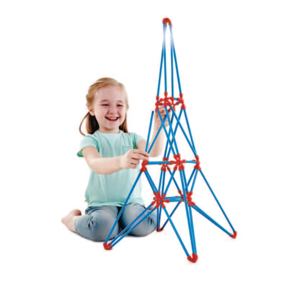 Hape Eiffel Tower Flexistix Bamboo Building Kit – STEM Construction Toy for Creative Learning Ages 4+