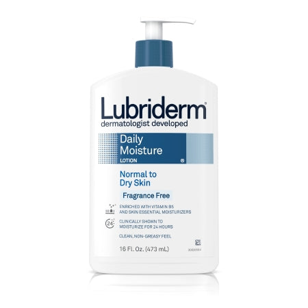 Hand and Body Moisturizer Lubriderm  Bottle Unscented Lotion CHG Compatible