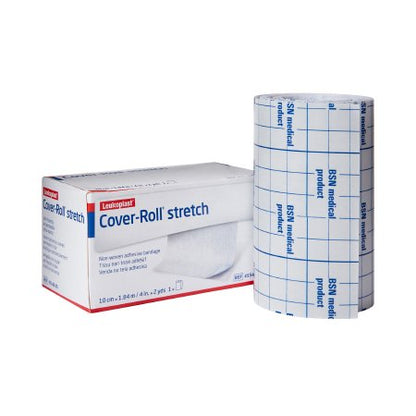 Dressing Retention Tape with Liner Cover-Roll Stretch White 4 Inch X 2 Yard Nonwoven Polyester NonSterile